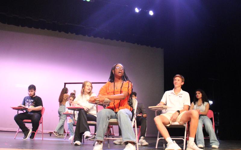Camden County High School’s Fine Arts Academy will perform “An Evening of One Acts” today and Friday. The second of the two acts is “Mean Girls Jr.”